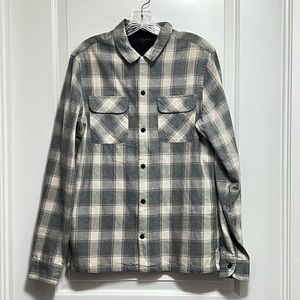 AllSaints Grey Flannel - "Kapelle Shirt" - Size Small